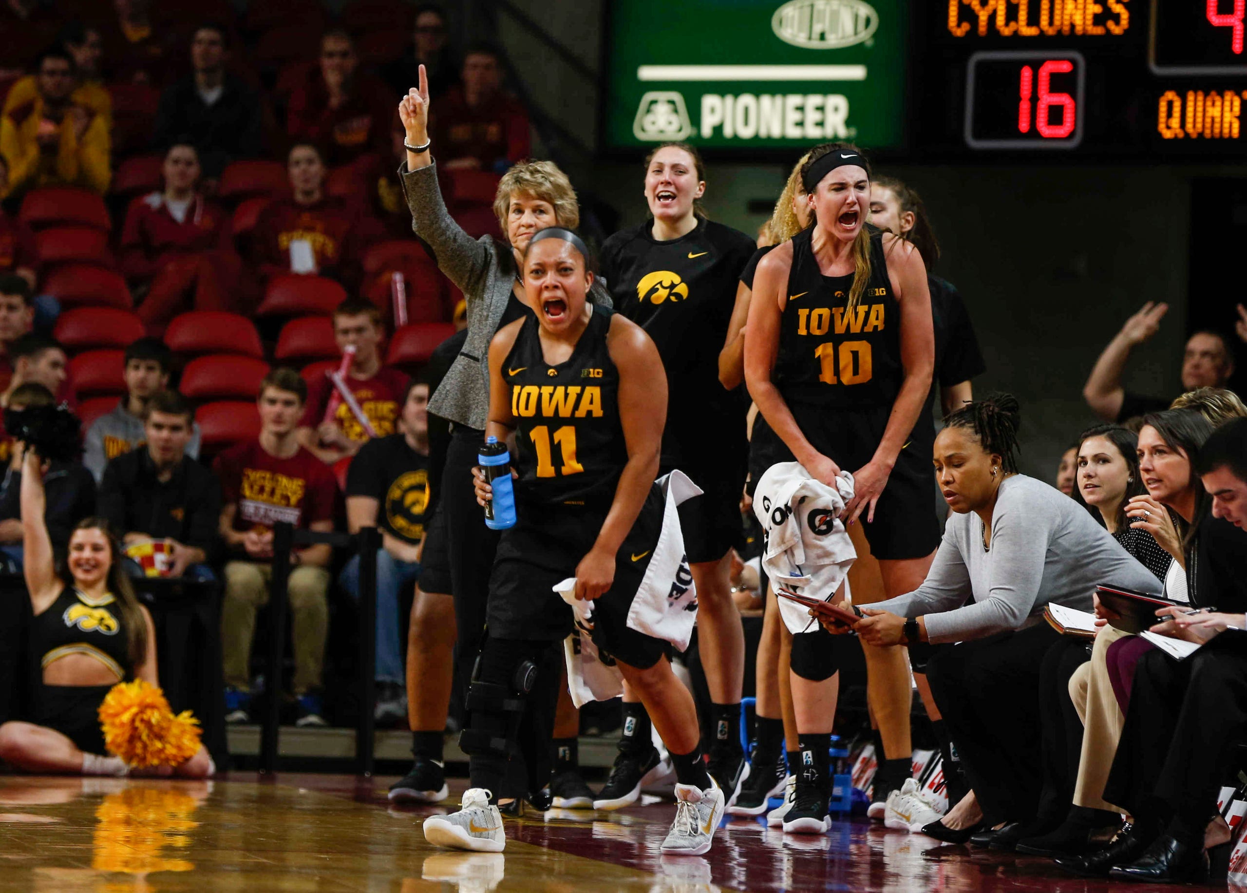 Photos Iowa State Women Host Iowa In Cy Hawk Game