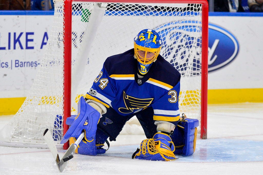 Blues ticket-holder becomes emergency backup for goalie Jake Allen