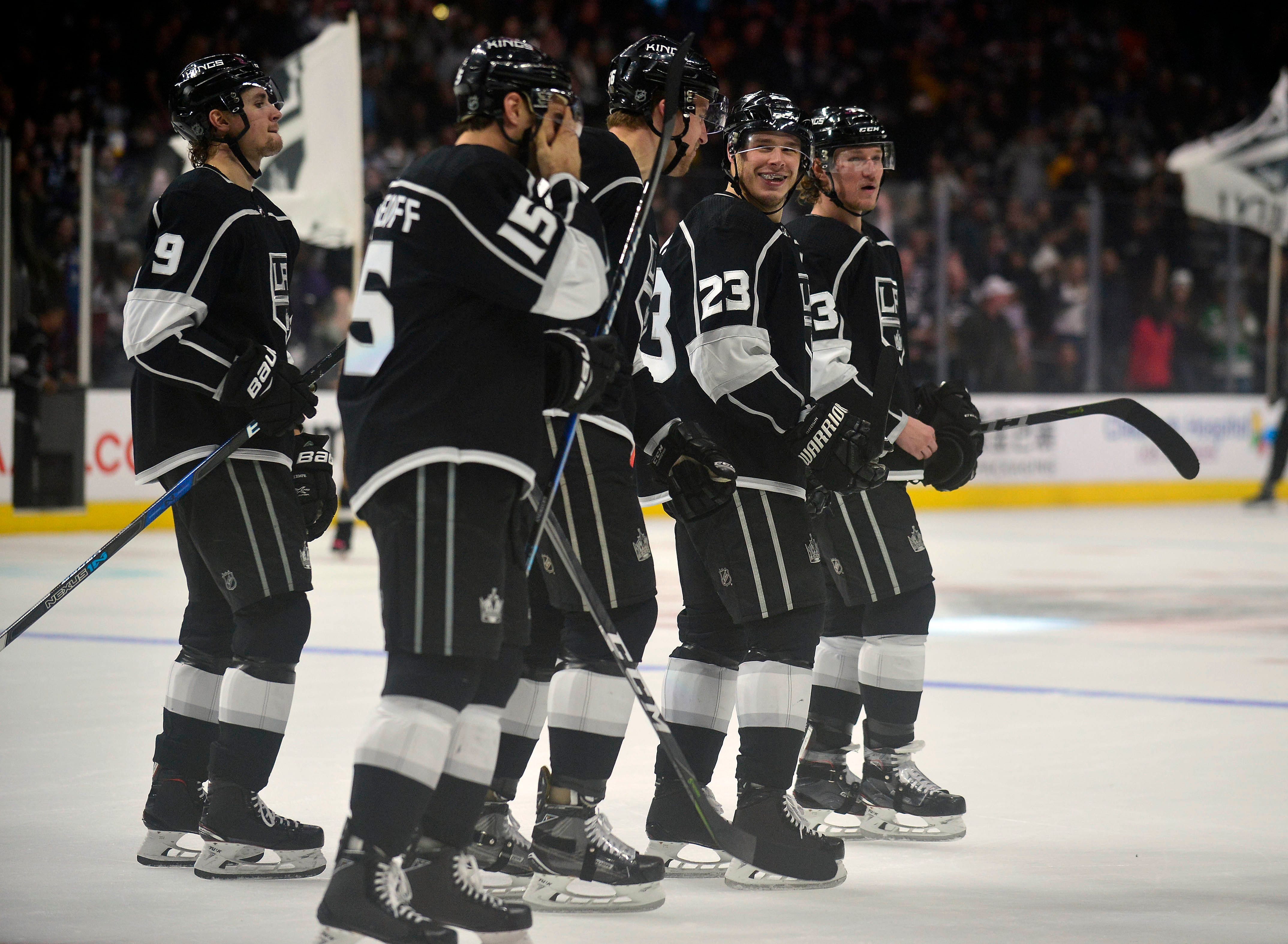 Dustin Brown ends 1,000th career game with overtime goal