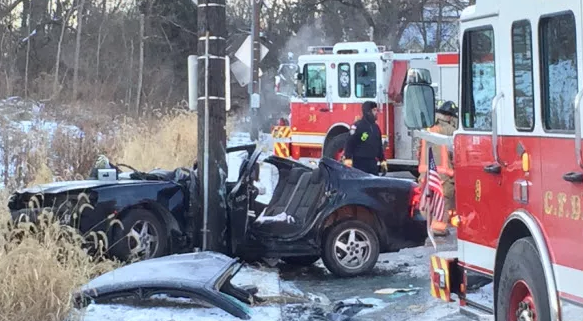 Black ice causes crash on Clifton Ave.