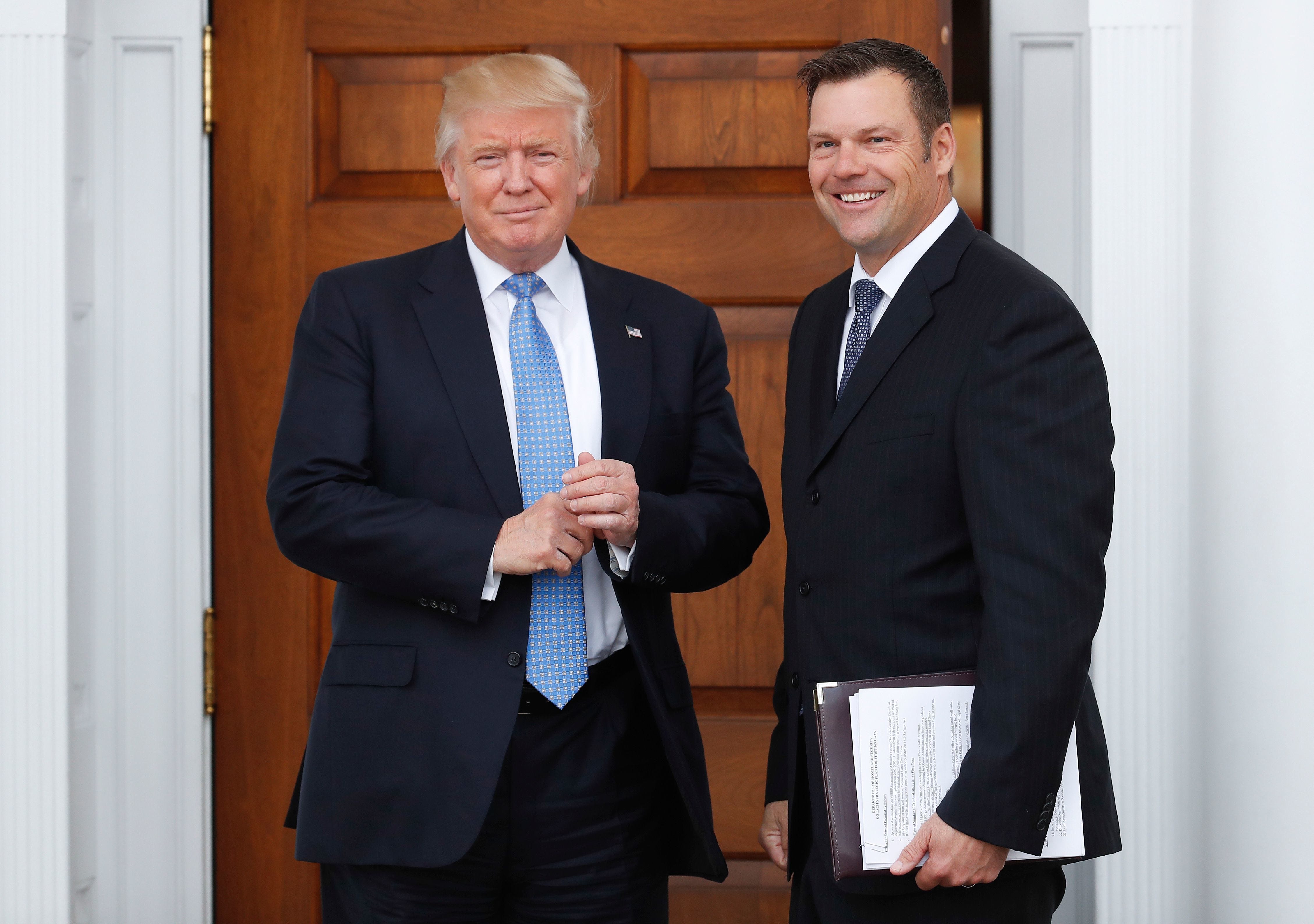 Then-Kansas Secretary of State Kris Kobach met with Donald Trump after the presidential election to propose an investigation into voter fraud. Trump established a commission to investigate but ultimately disbanded it without any substantiated findings of widespread voter fraud.