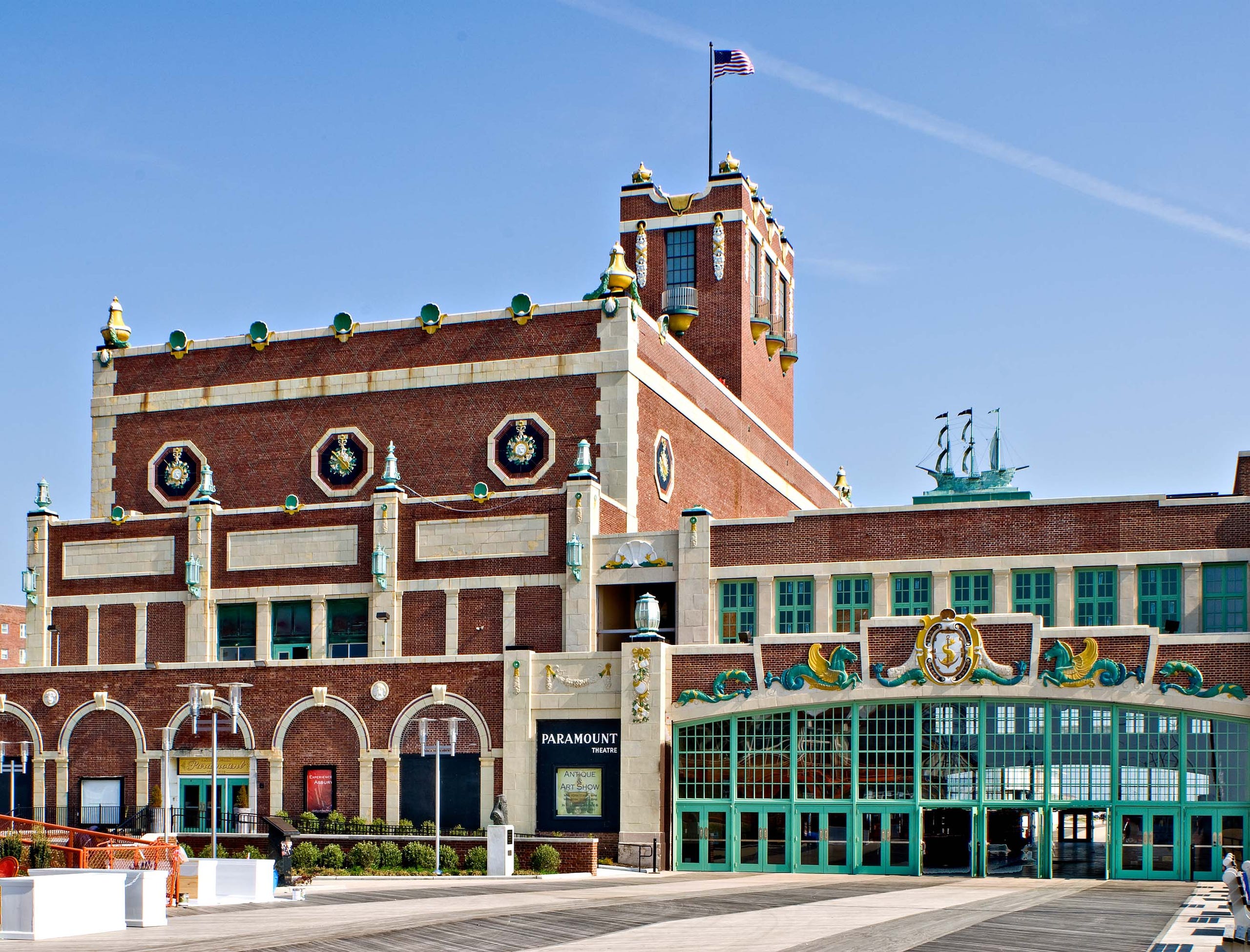 Old casino building asbury park nj boardwalk