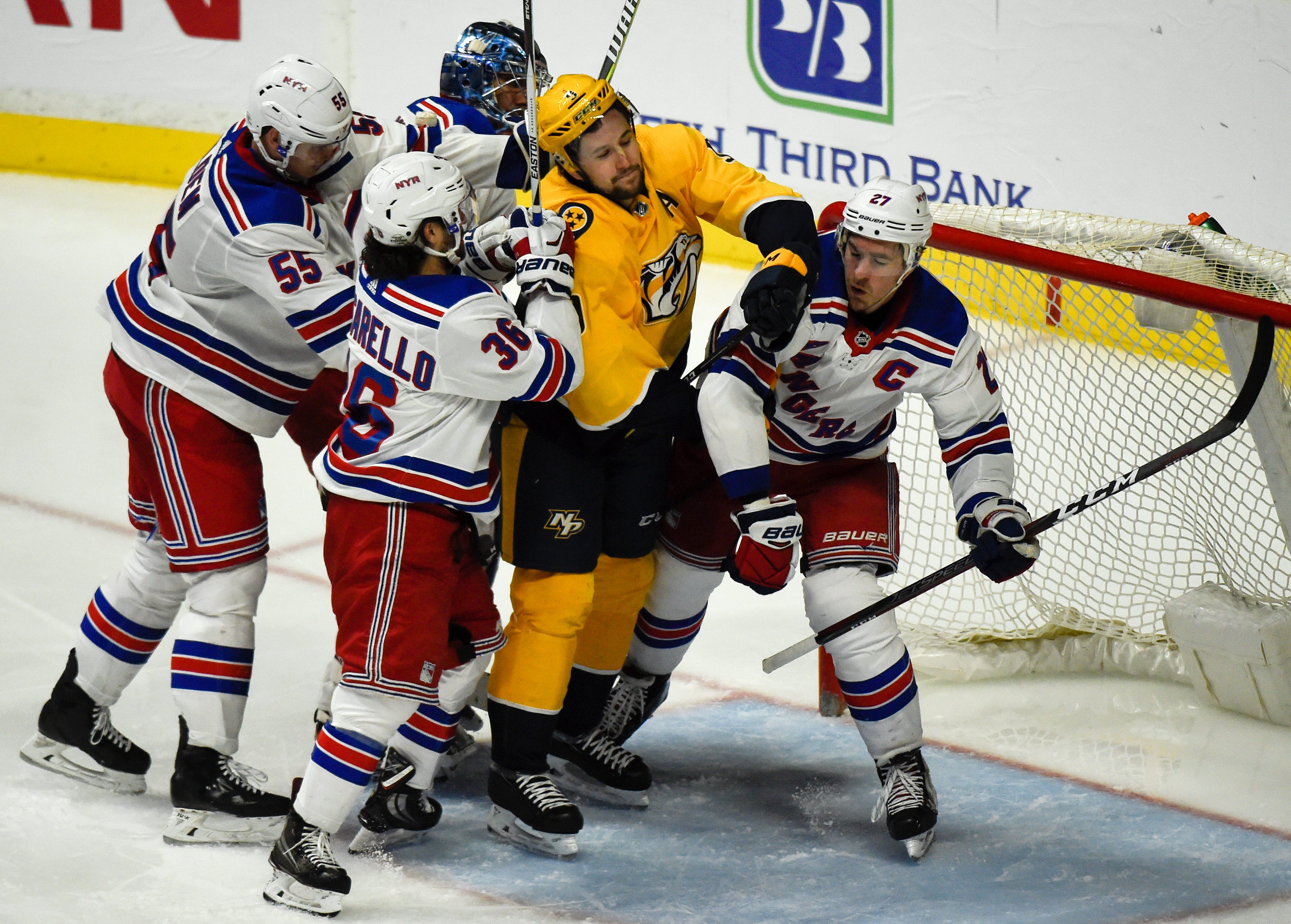 Predators' Filip Forsberg suspended 3 games by NHL for hit on Rangers' Jimmy Vesey