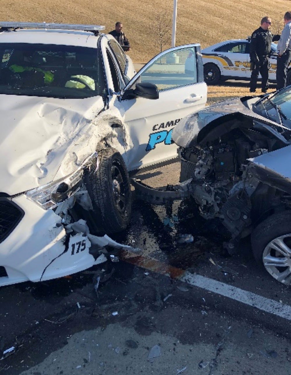 Campbell County officer out of hospital after high-speed chase crash