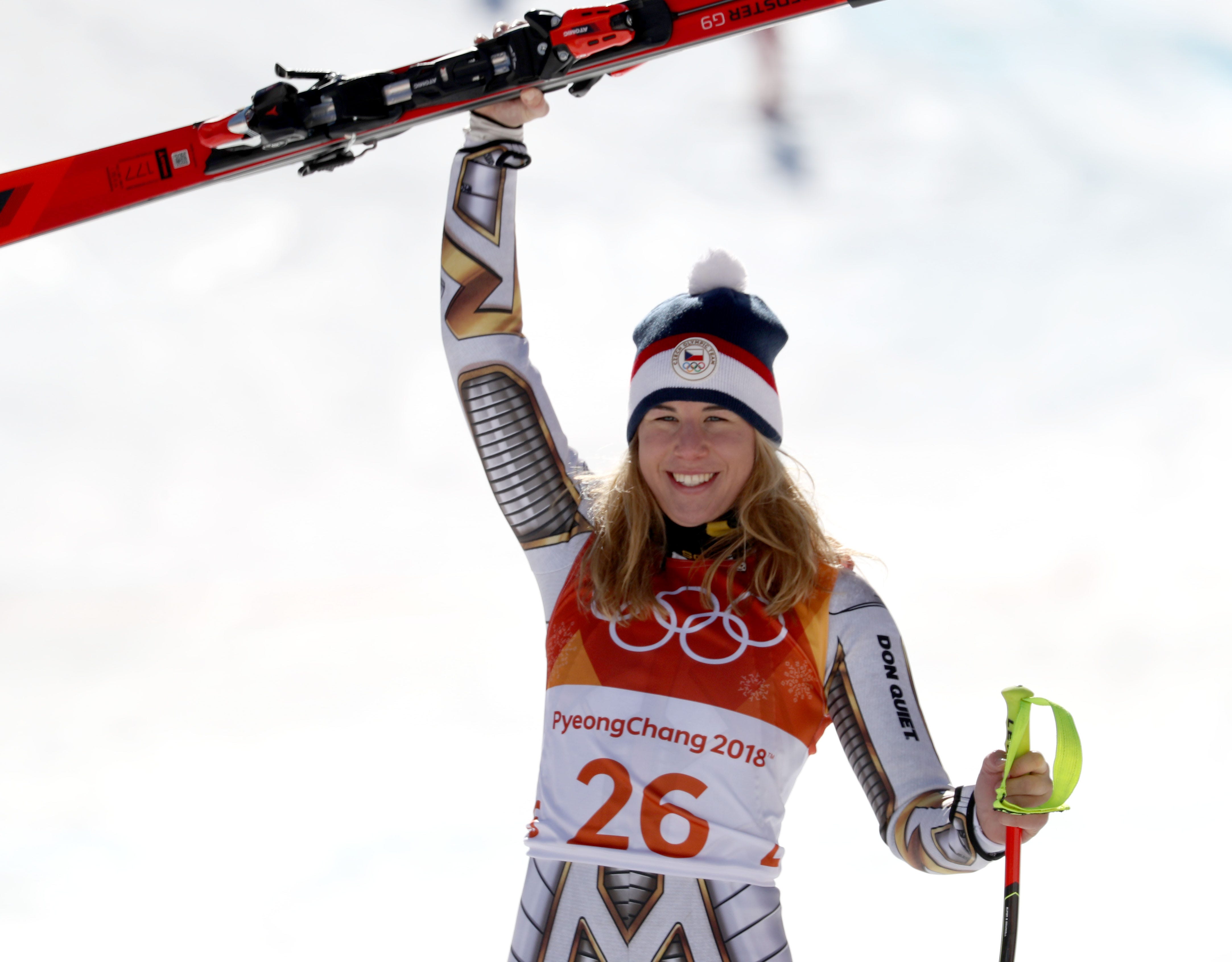 Ester Ledecka celebrates Olympic gold in Super-G with dinner at Kentucky Fried Chicken - Arizona ...