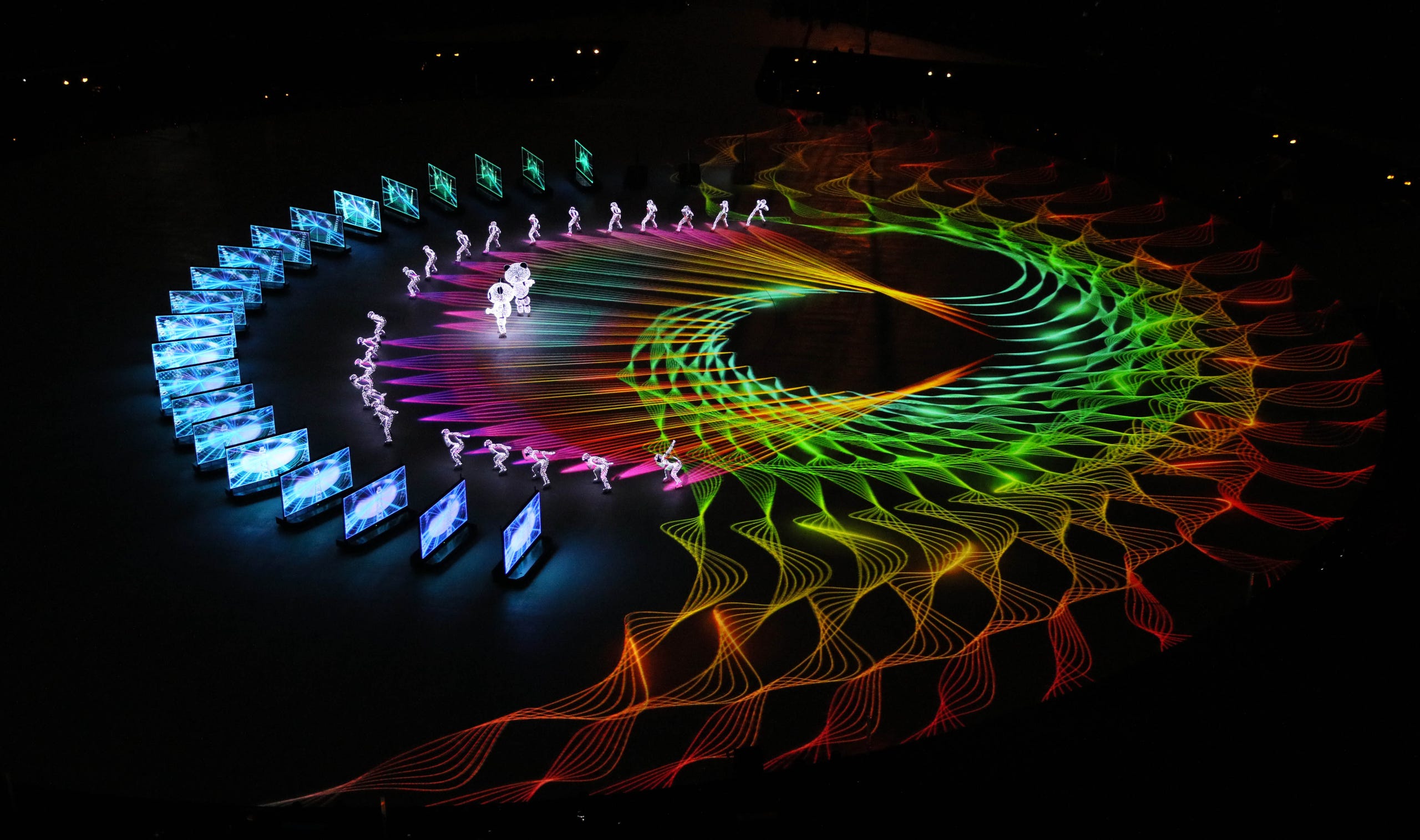 An overall view during the closing ceremony.
