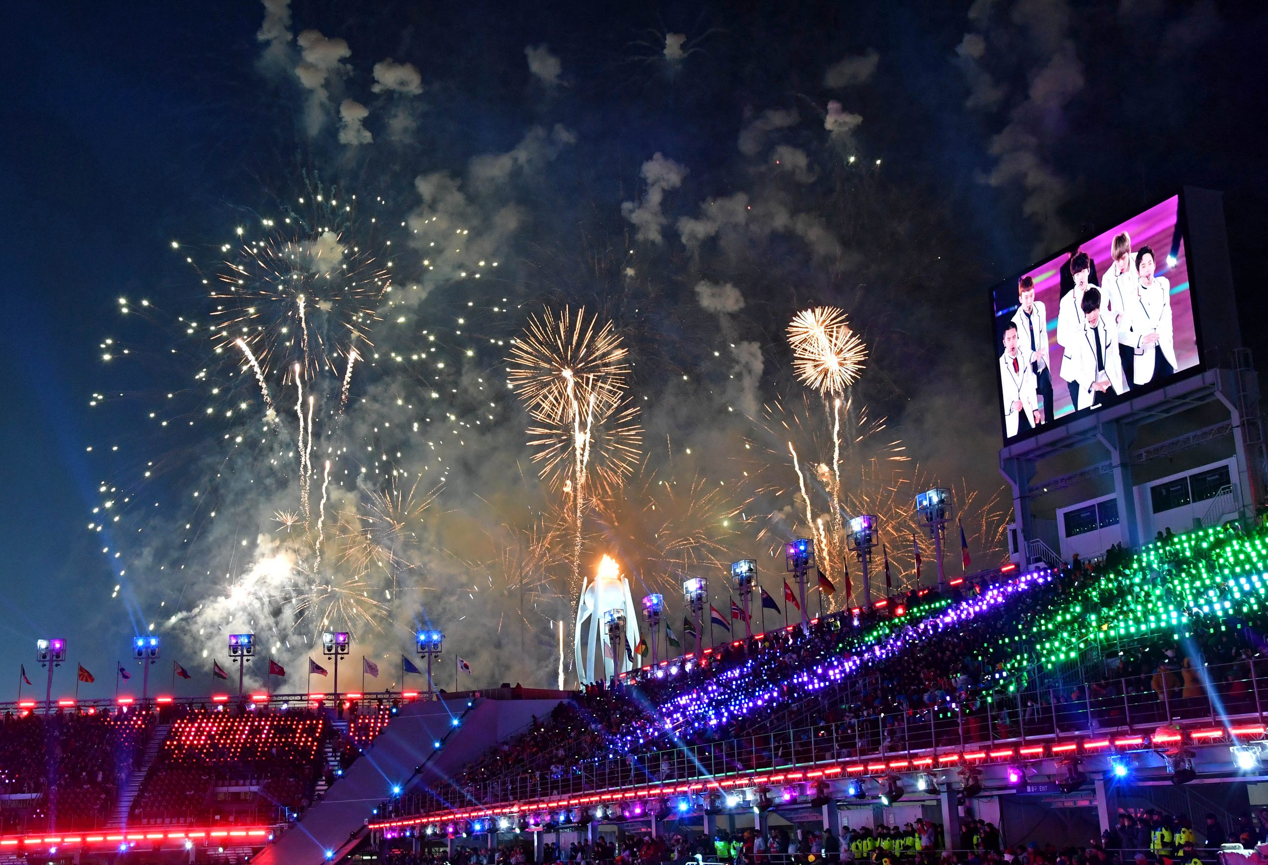 An overall view during the closing ceremony.