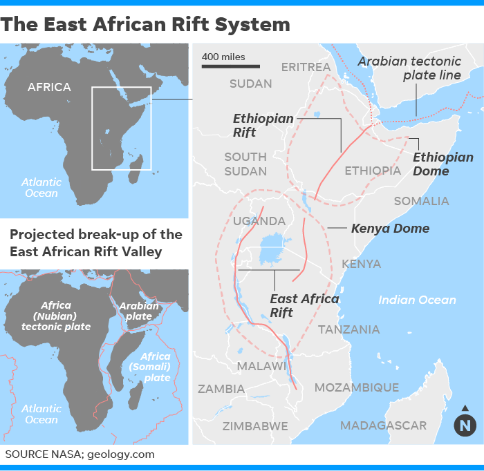 East African Rift Plates
