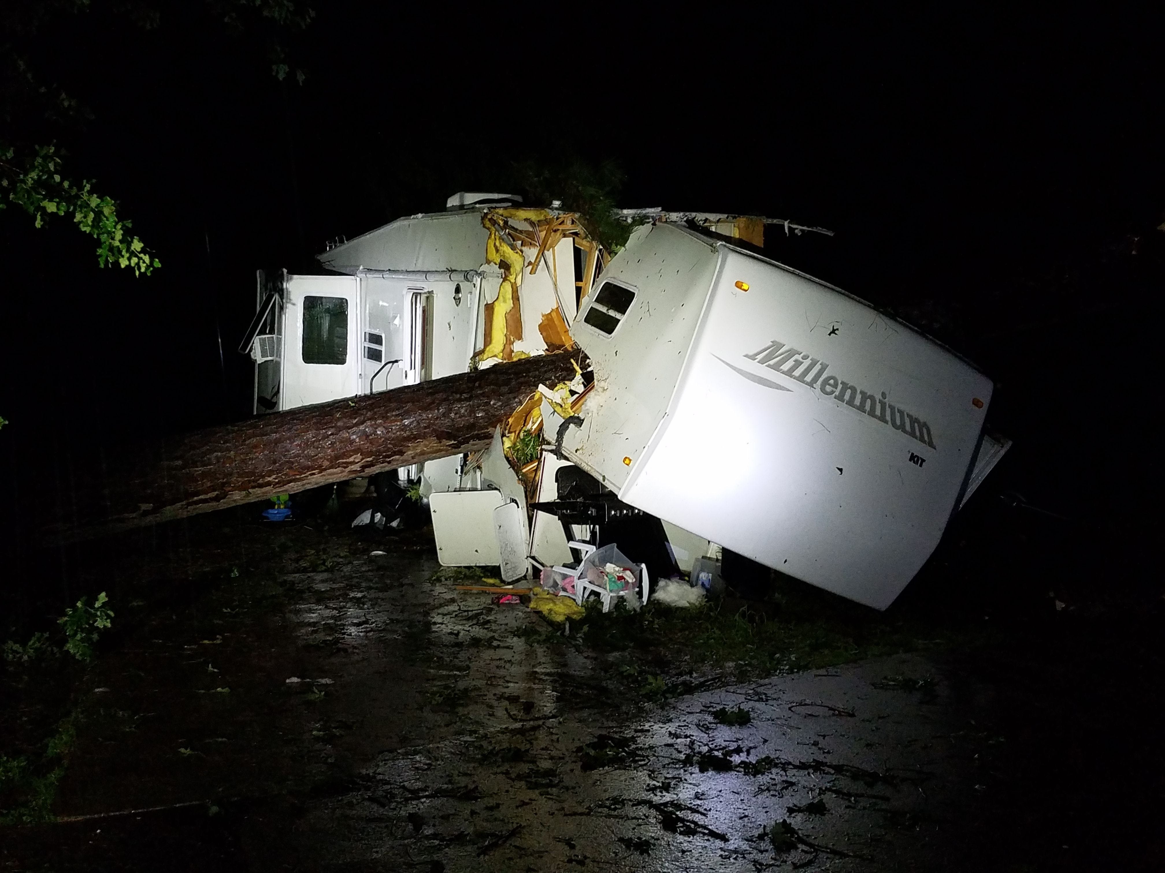 Storm topples tree, killing toddler sleeping in Louisiana home