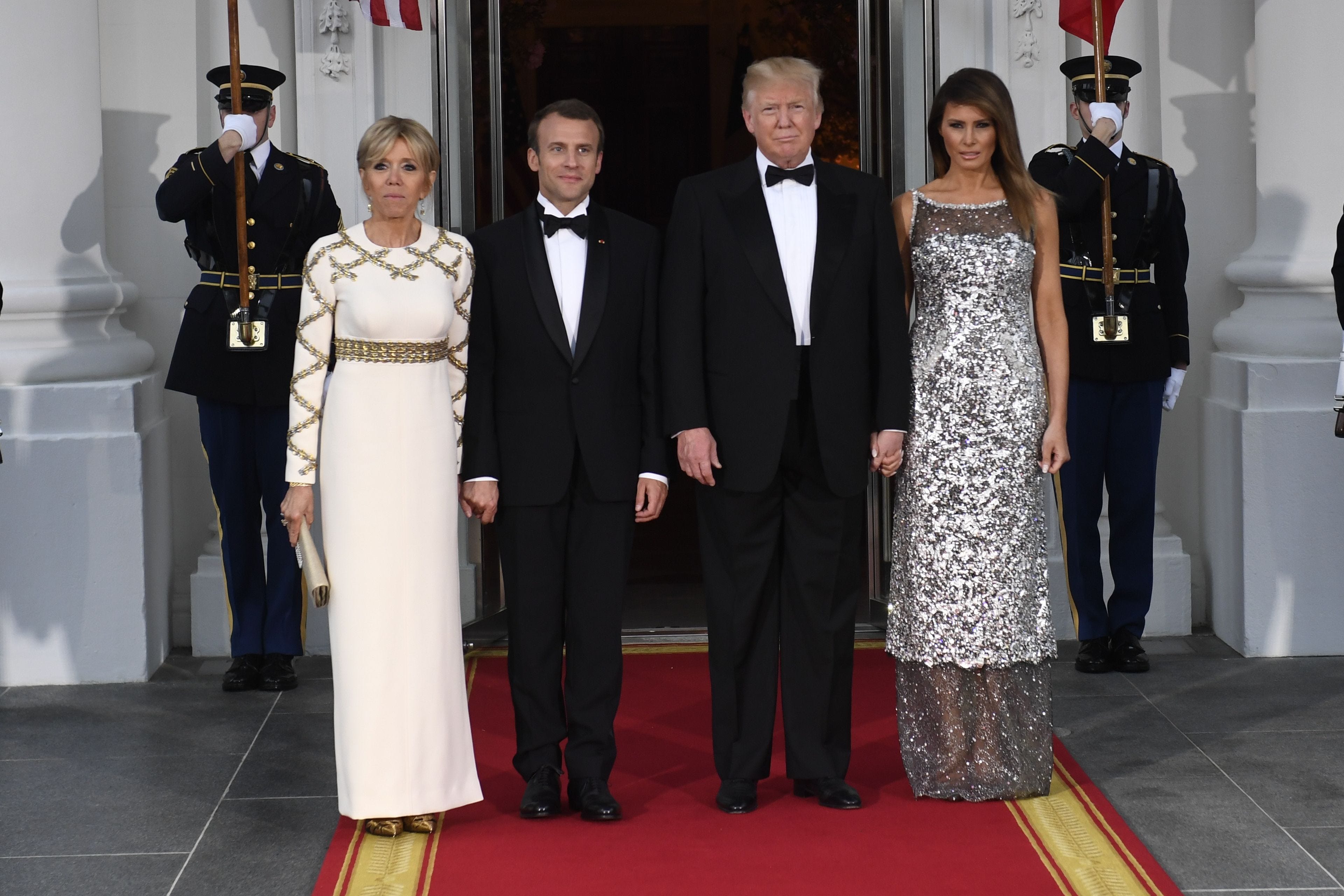 First lady Melania Trump goes full-on French in Chanel for first Trump state dinner for France