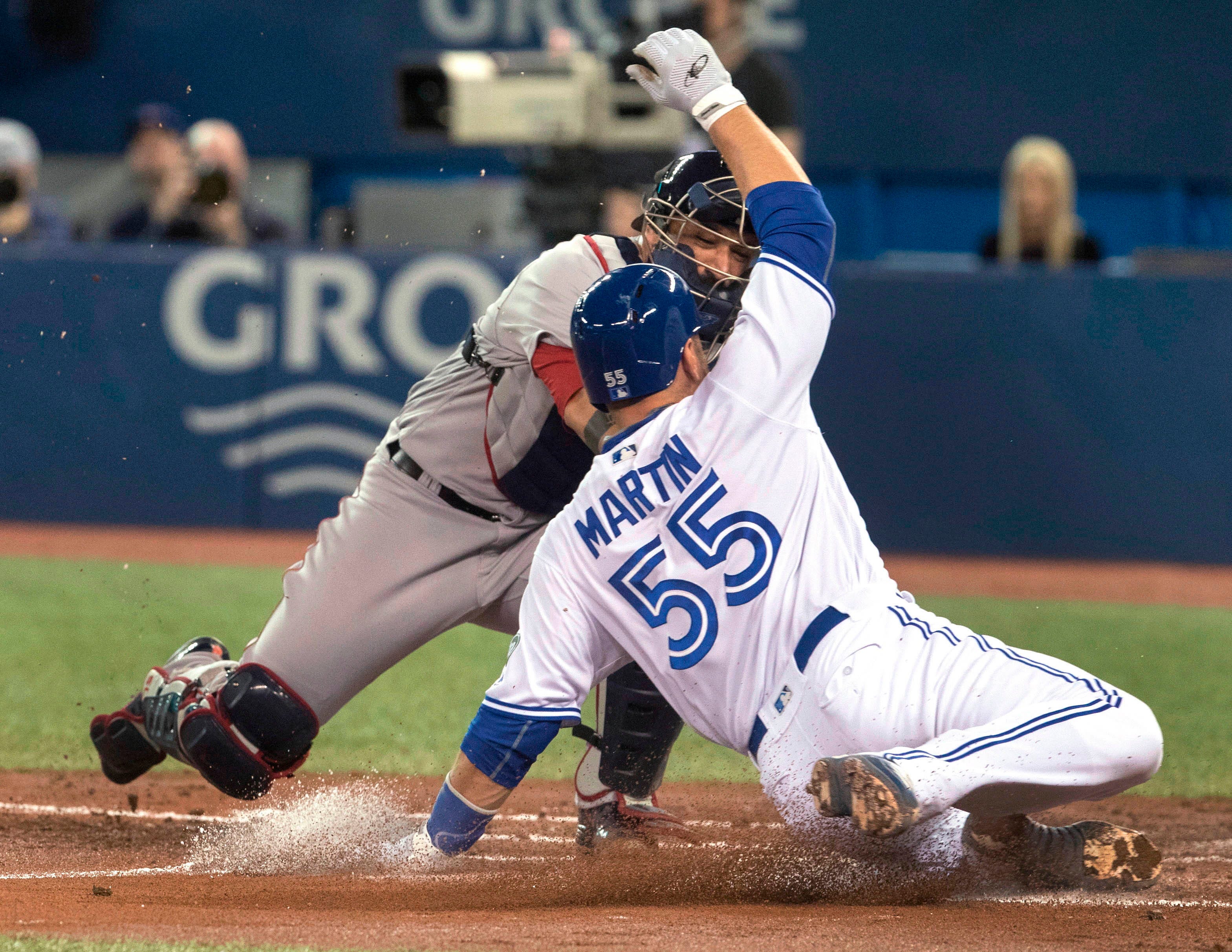 Granderson's homer in 10th gives Blue Jays win over Red Sox