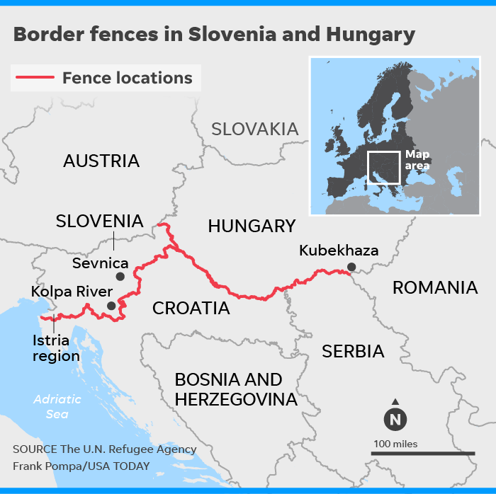 Europe Border Walls Growing Number Of Anti Immigrant Fencing Erected