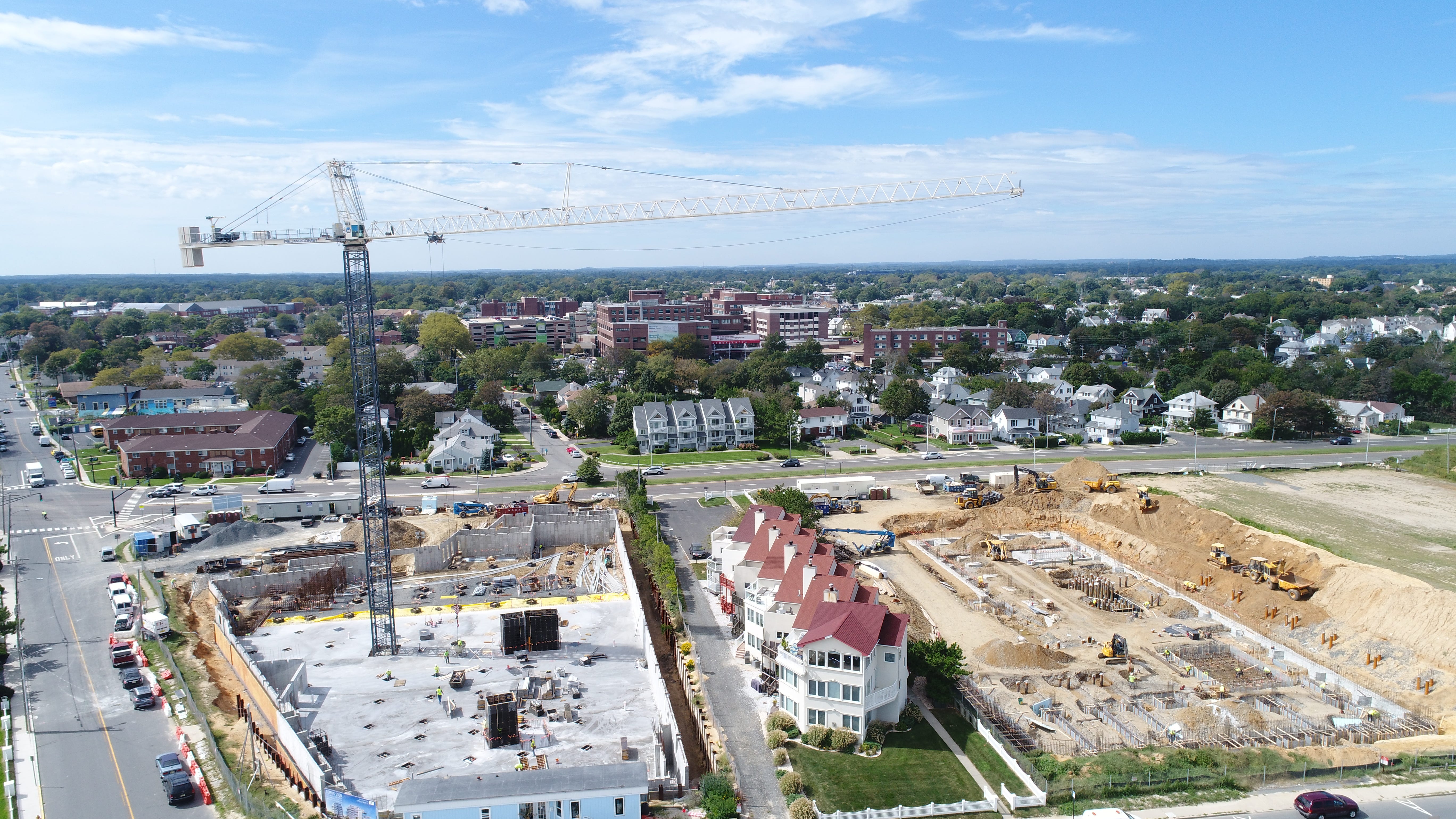 Recent construction in Long Branch.