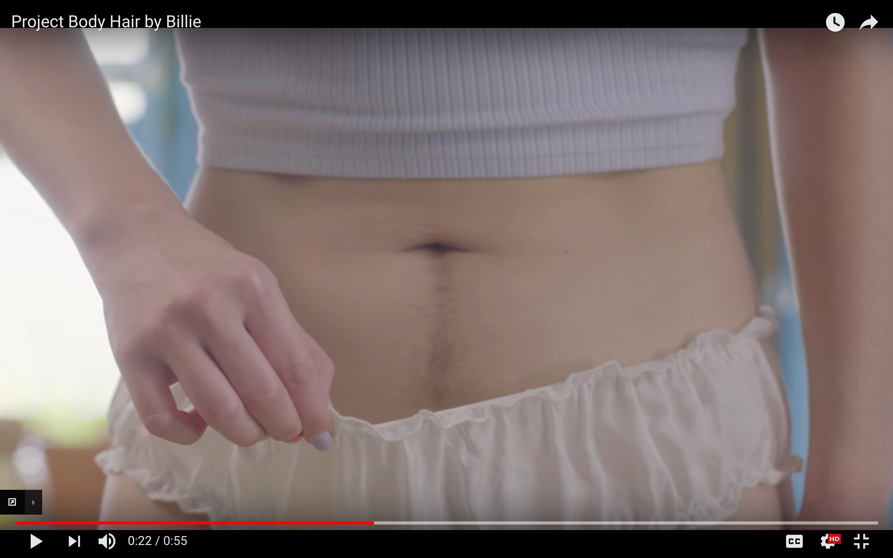  Women's razor ad may be the first to feature hairy legs (and armpits, and bikini lines)