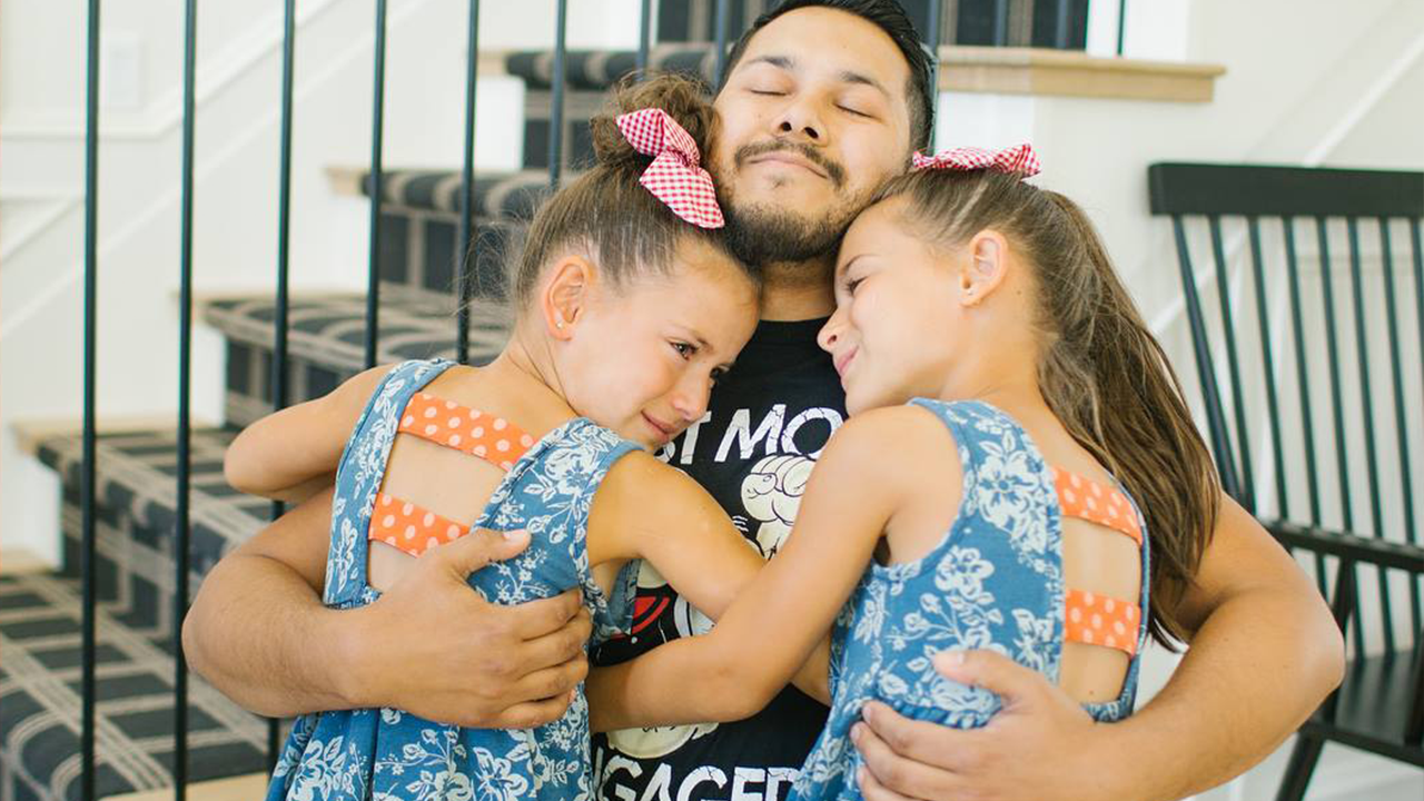 Image result for Army veteran meets the little girl he saved with his bone marrow donation