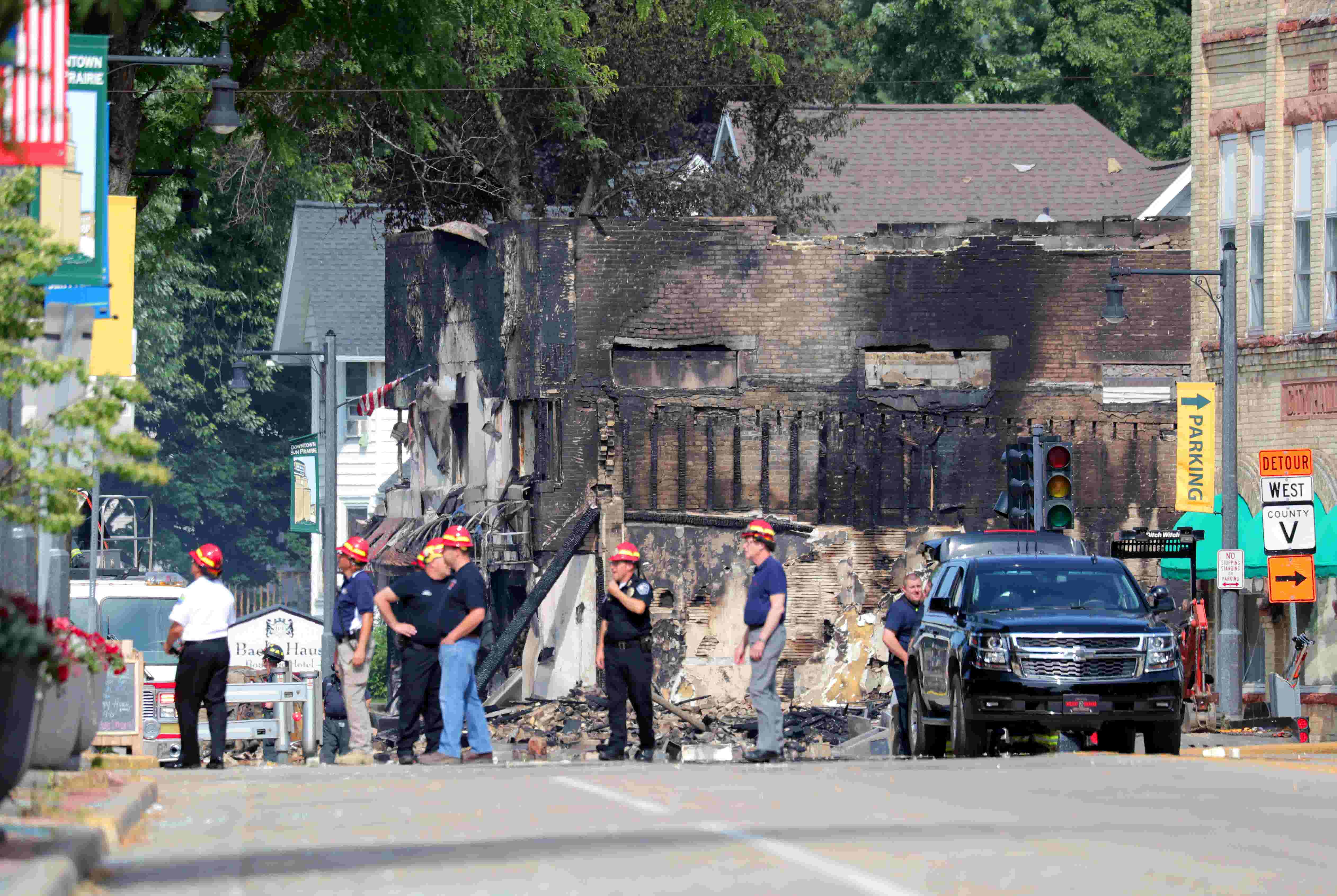 Site of the Sun Prairie explosion on Wednesday