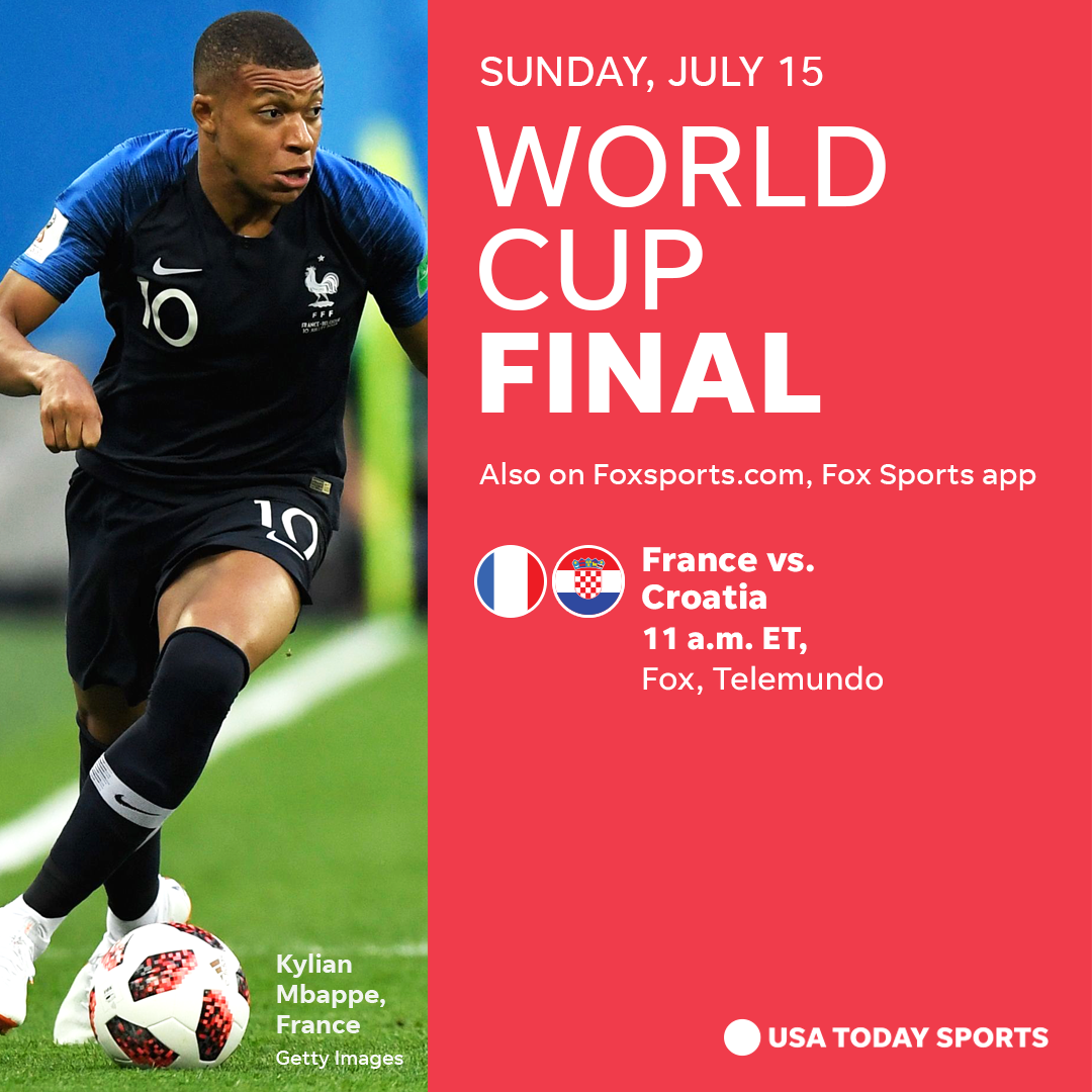2018 World Cup final How to watch, storylines for Croatia-France