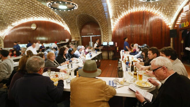 48. M Central Oyster Bar<br />Location: New York, NY<br />Annual sales: $16,400,000 (est.)<br />Avg. bank check: $54 (est.)<br />Meals served annually: 310,000<br /><br />A New York classic for more than a century, the Oyster Bar on the lower level of iconic Grand Central Station is a major destination for seafood-lovers. Oysters, of course, are the big draw.