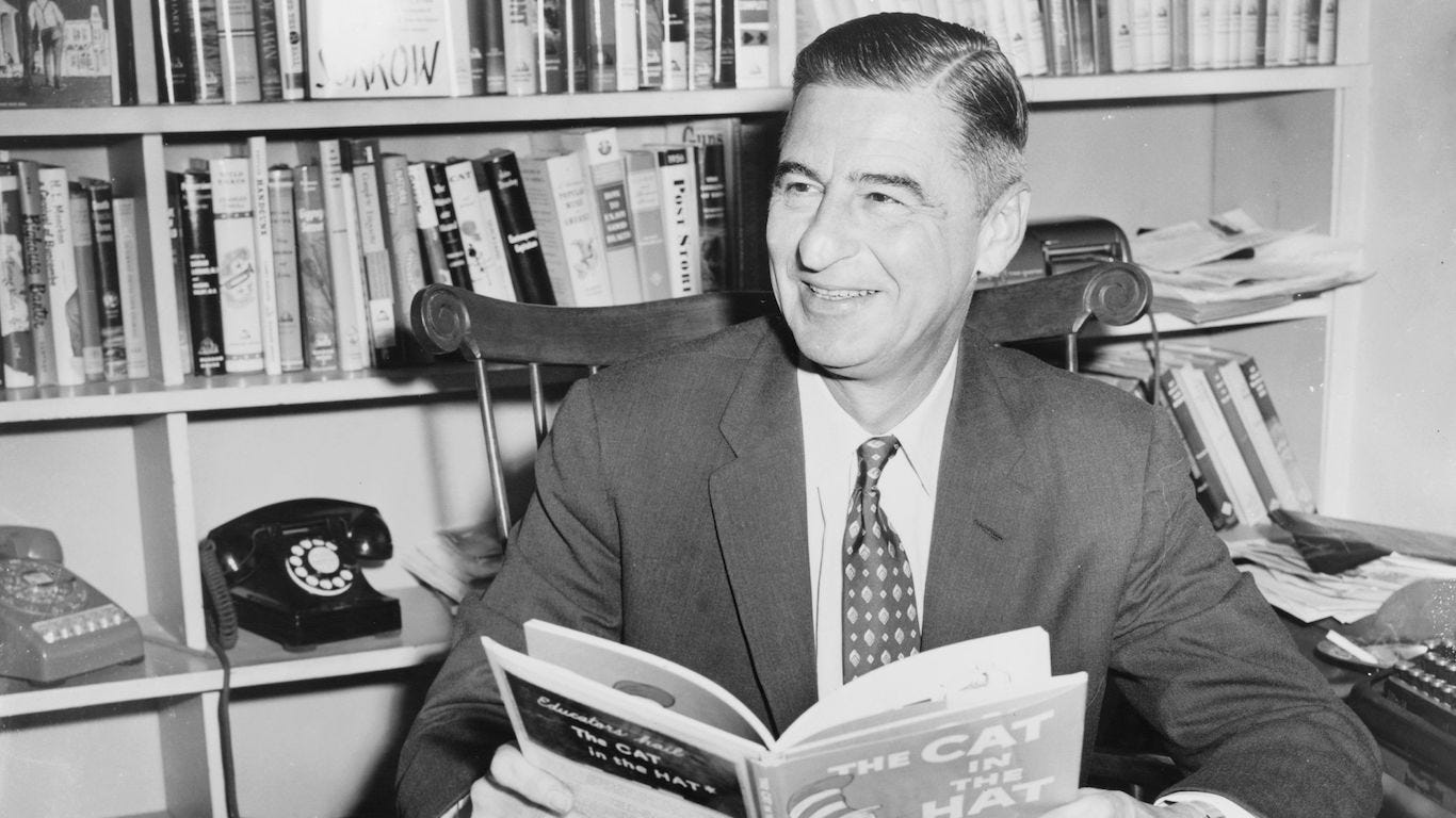 Theodor Seuss Geisel, who was called Ted as a boy but would one day be known to the world as Dr. Seuss, was born in Springfield, Massachusetts, in 1904.