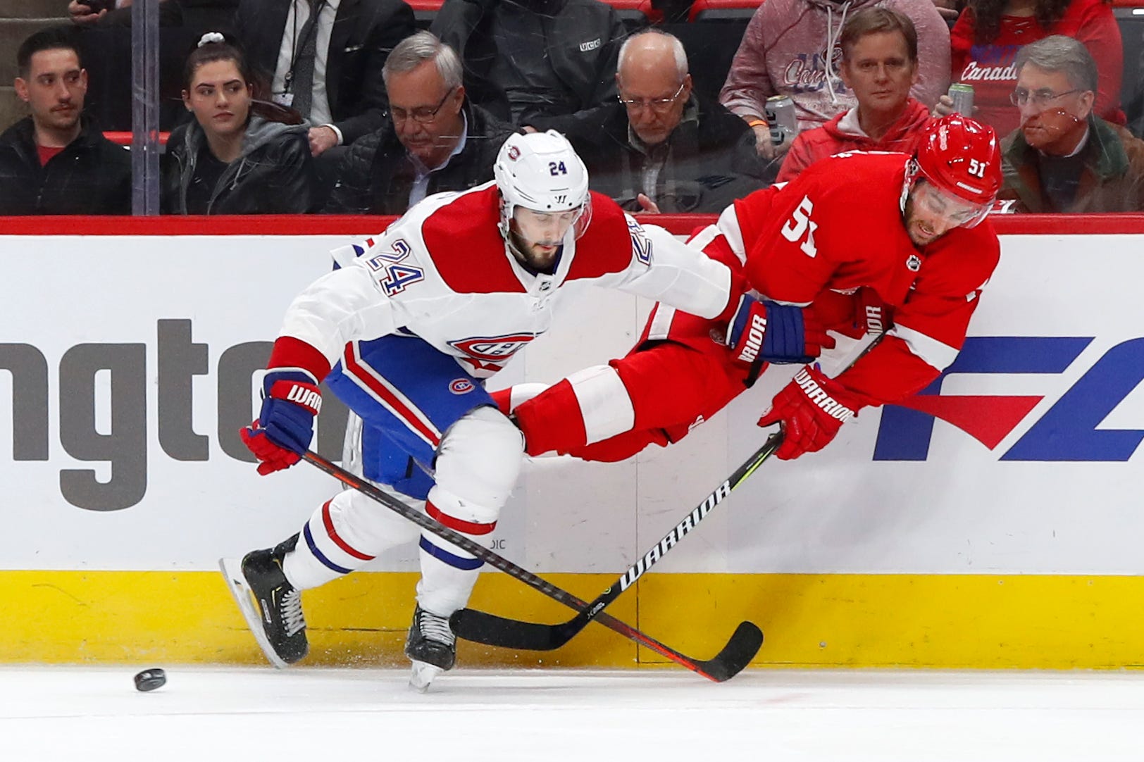 Shaw, Domi lead Canadiens to 8-1 rout of Red Wings