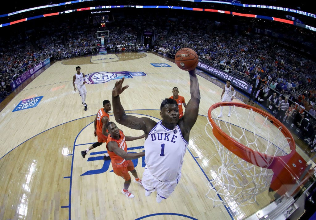 Image result for zion williamson usa today