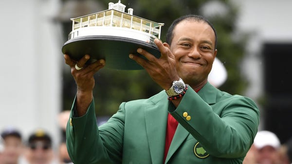 Tiger Woods winning the Masters is a story for...