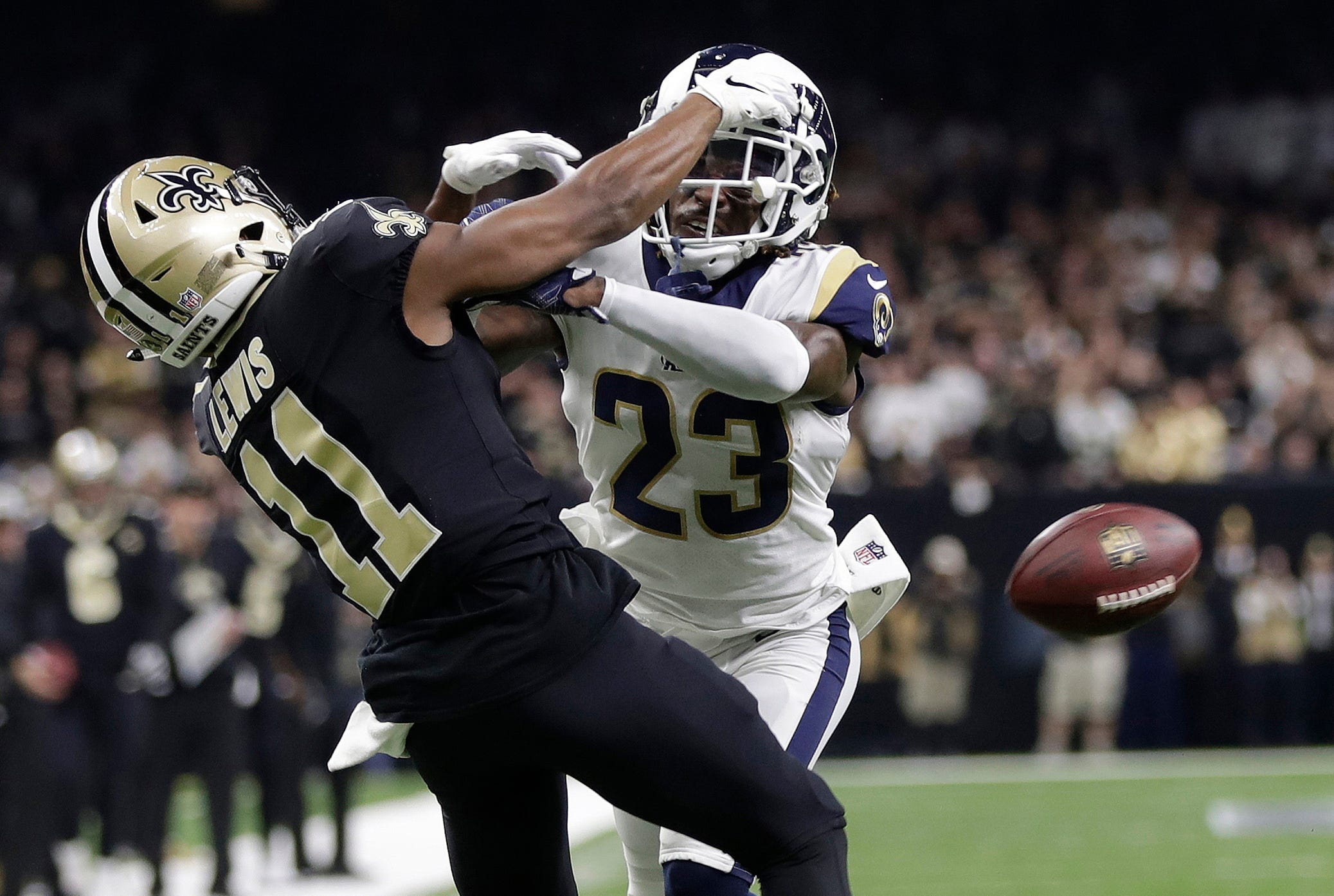 Ex-Saints receiver Tommylee Lewis: 'I'm over' blown pass interference call
