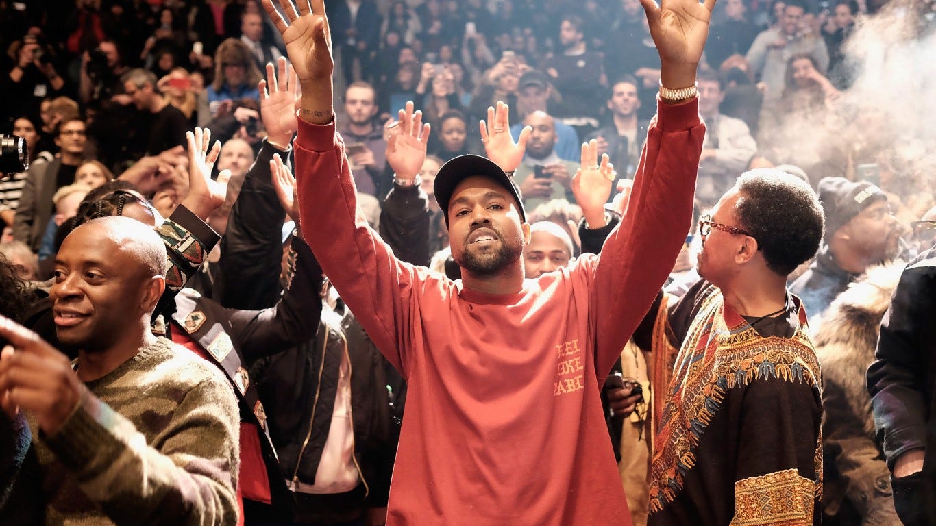 Kanye West shares Sunday Service gospel in Dayton, Ohio