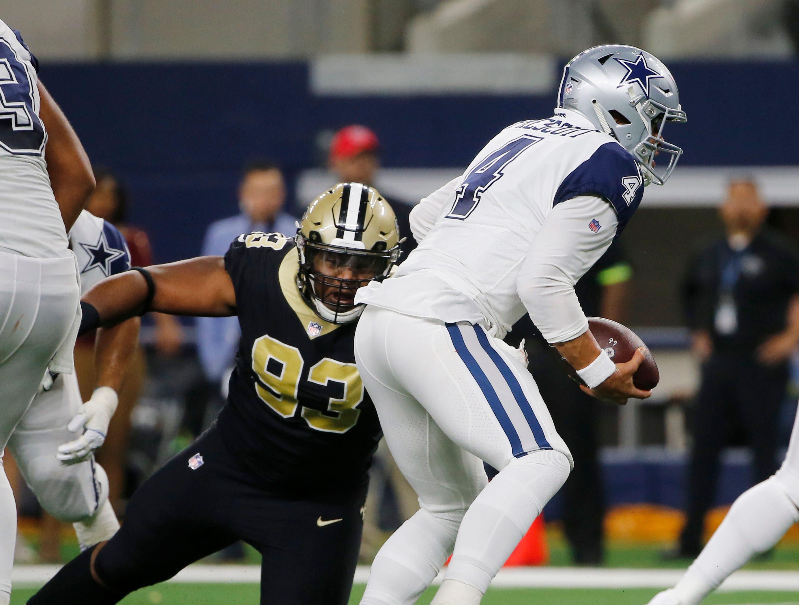 Saints' gashed defensive front happy to have Onyemata back