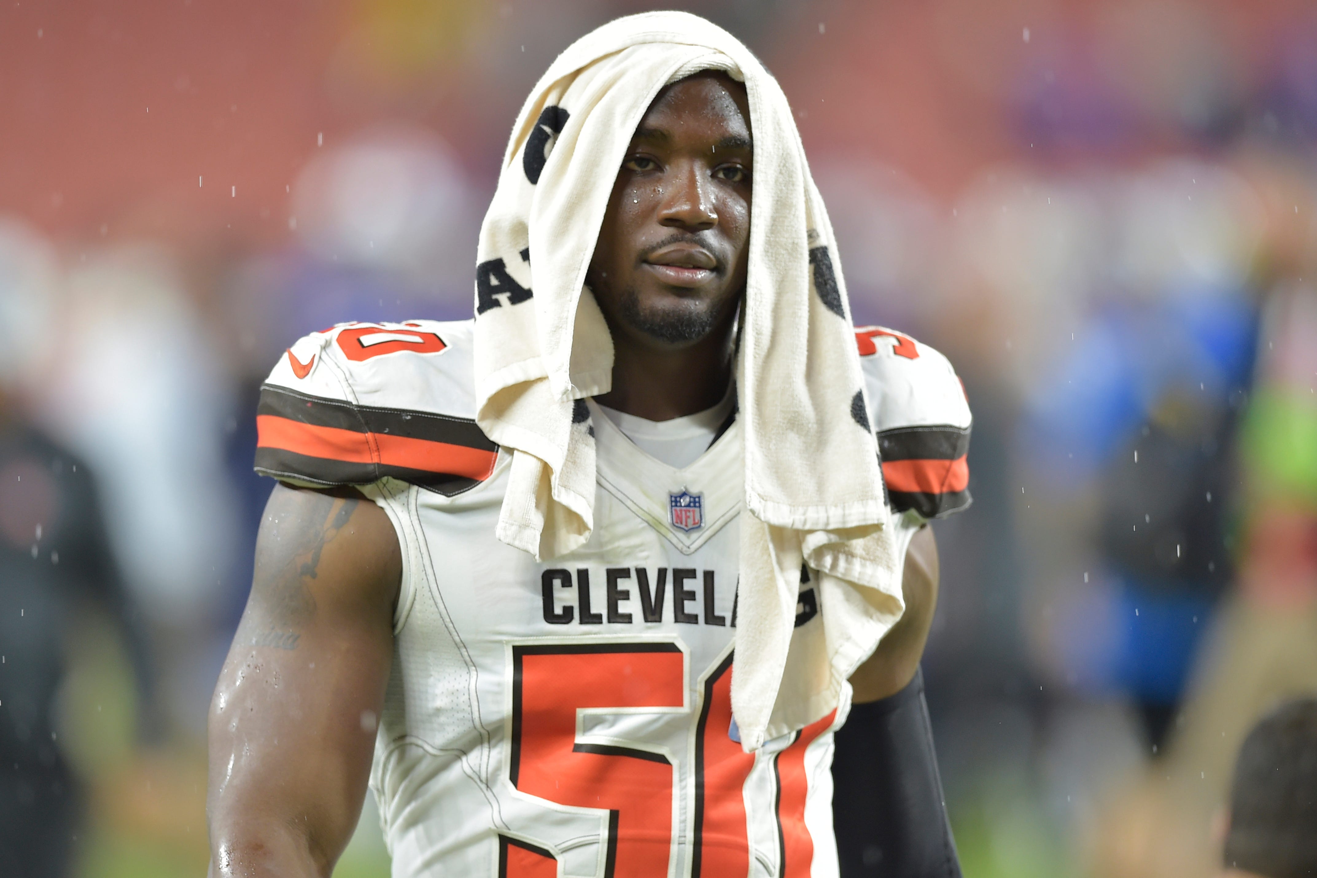 Browns' Randall out against Jets with concussion, Smith back