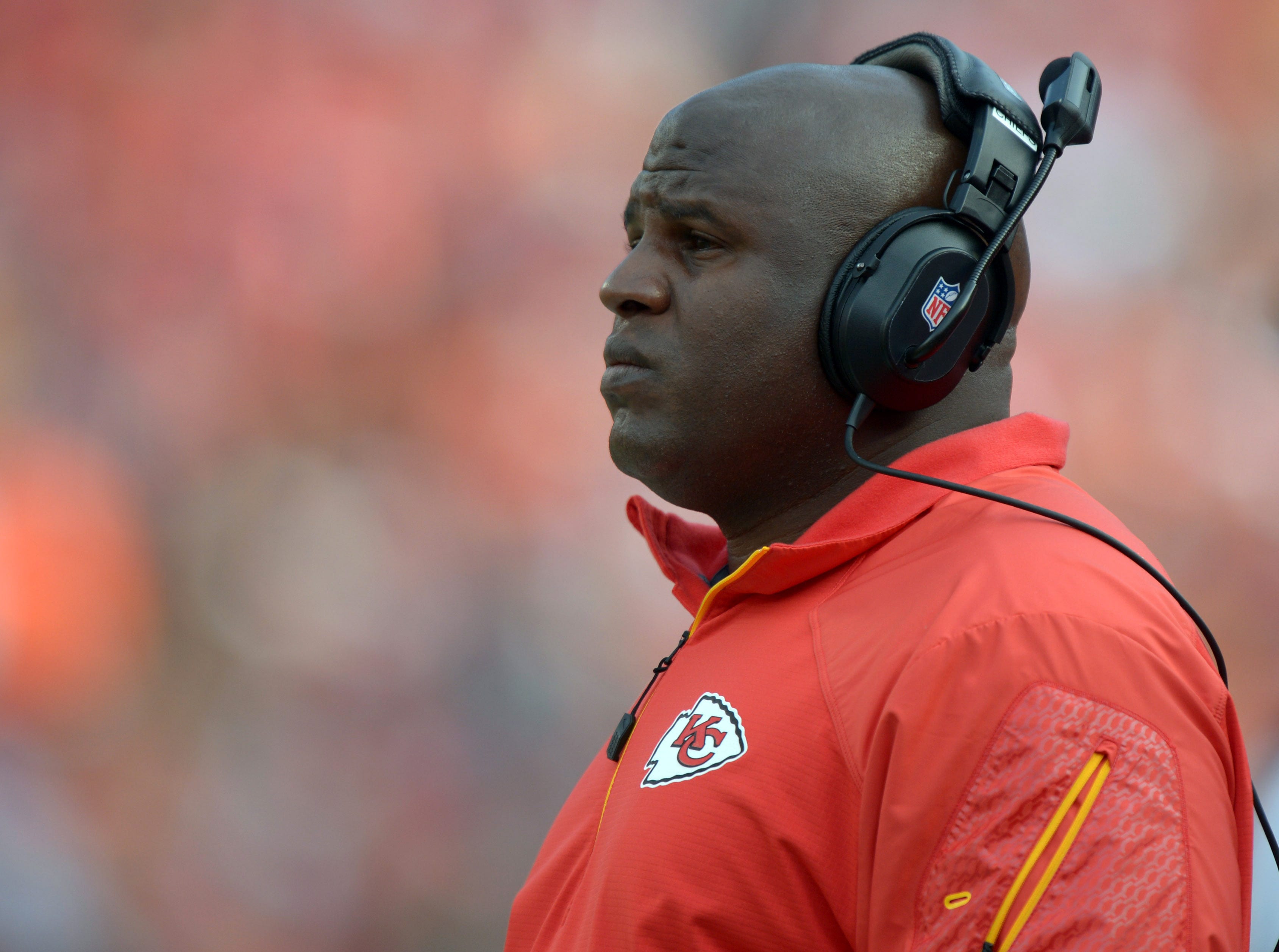 Eric Bieniemy joined the Chiefs as running back coach in 2013.