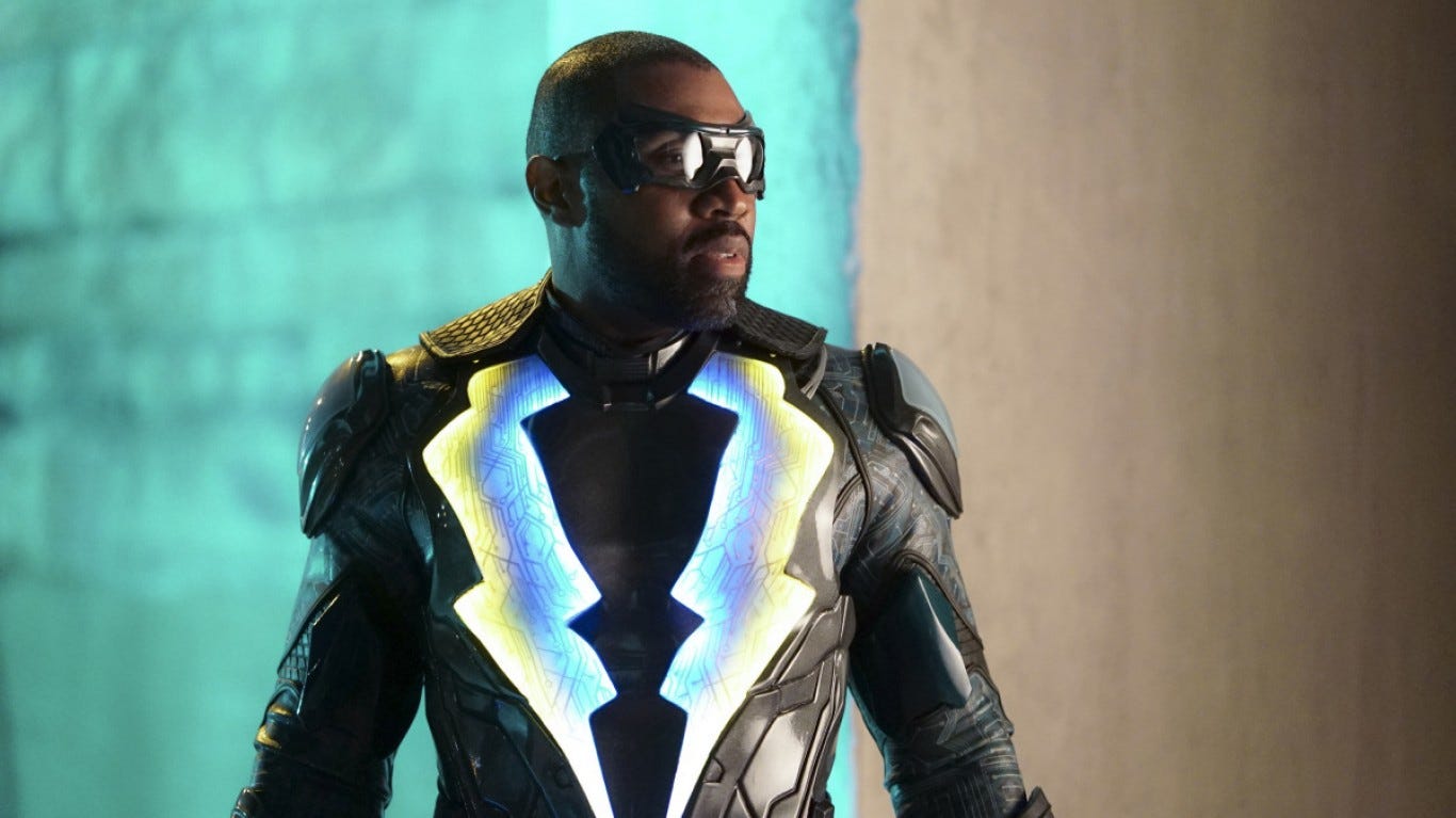 13. Black Lightning • Starring: Cress Williams, China Anne McClain, Nafessa Williams • IMDb user rating: 6.2/10 • Rotten Tomatoes Audience Score: 44% Like "Supergirl," "Black Lightning" is a DC Comics-derived superhero series that currently airs on The CW and is also available on Netflix. Ratings of the show have declined with each season, according to Rotten Tomatoes, with the third season being liked by only 33% of reviewers. The series fairs slightly better among IMDb users, with an overall rating of 6.2 out of 10. ALSO READ: Movies Critics Hate but Audiences Love
