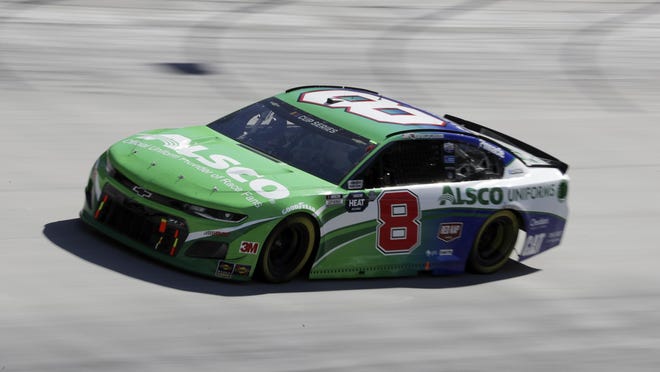 Tyler Reddick drives during a NASCAR Cup Series race at Bristol Motor Speedway last month. Reddick is exicted for live crowds to return this weekend with 1,000 spectators in attendance for the Cup Series Dixie Vodka 400 race.