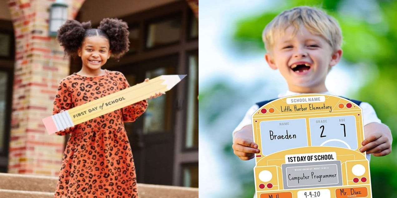 first day of school pictures ideas creative props