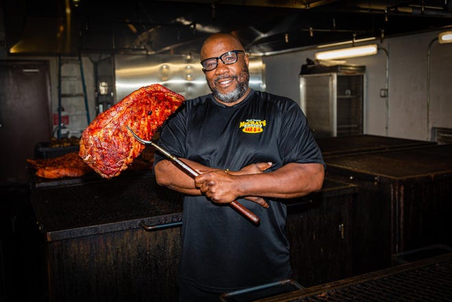 Pitmaster Derrick McCray owns McCray's Backyard Bar-B-Q in Mangonia Park.