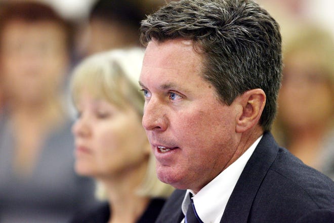 Schools Chief Financial Officer Mike Burke was chosen to be interim superintendent.