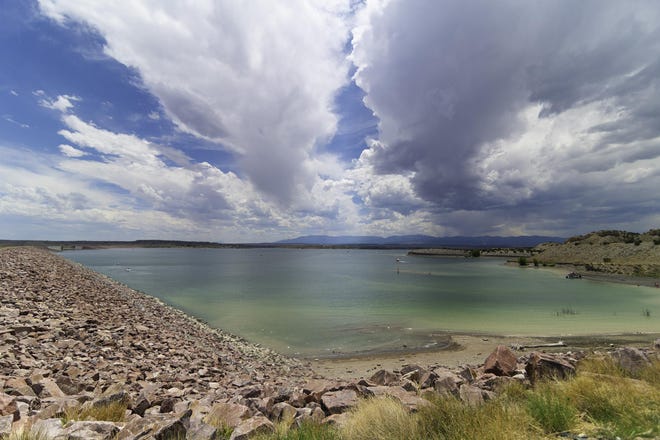 A view of Lake Pueblo from the northside of the dam.