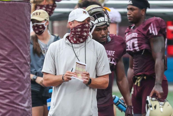 Texas State coach Jake Spavital had built his 2021 recruiting class around the NCAA transfer portal, but finally is getting some first-year freshmen; the class is now 21 players strong.