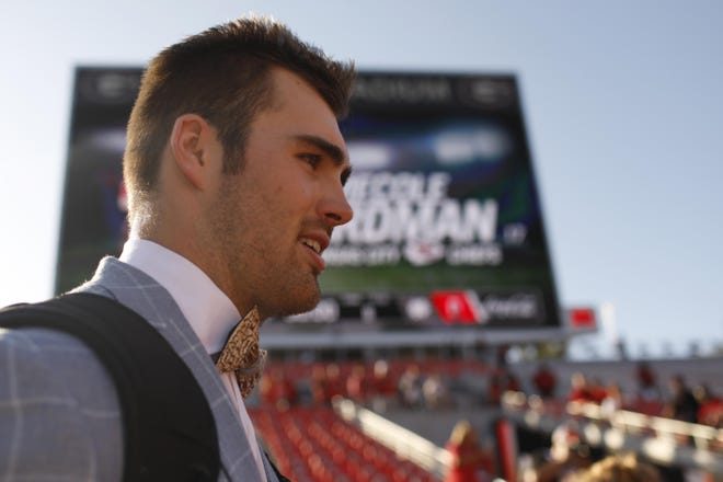 Georgia quarterback Jake Fromm (11) at the Dawg Walk before kickoff of a NCAA football game between Georgia and Notre Dame in Athens, Ga., on Saturday, Sept. 21, 2019.