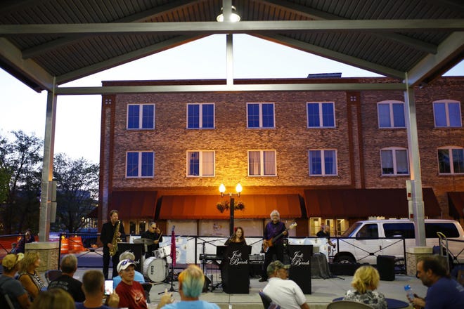 Jodi Beach performs Sept. 25 during the final Rockford City Market of the season.
