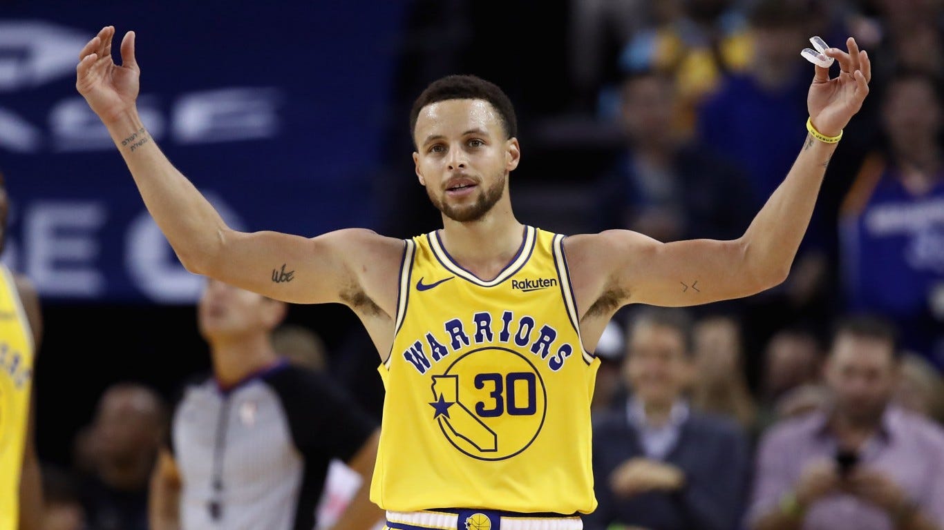 Steph Curry makes 105 consecutive 3pointers. And you can watch it