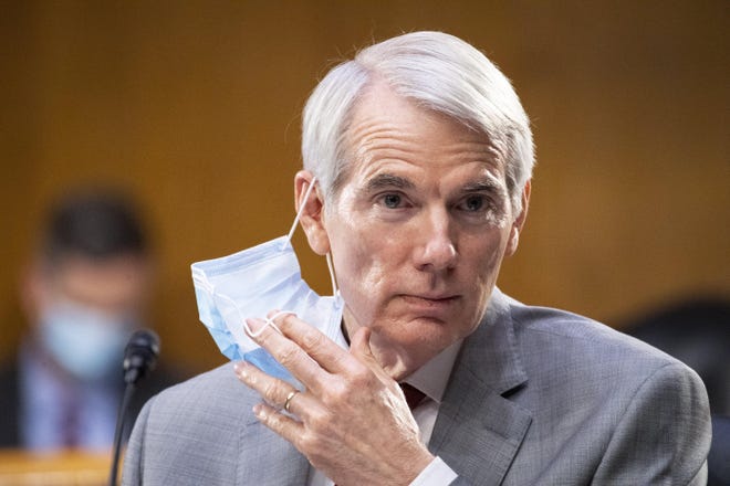 Sen. Rob Portman, pictured during a committee meeting in June, said on Tuesday that he would not object to the 2020 election as some others Republican members of Congress intend to do. [Caroline Brehman/CQ Roll Call/Pool via AP)