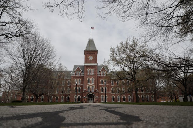 Ohio State University in Columbus in April 2020, when it was shut down because of the coronavirus pandemic.