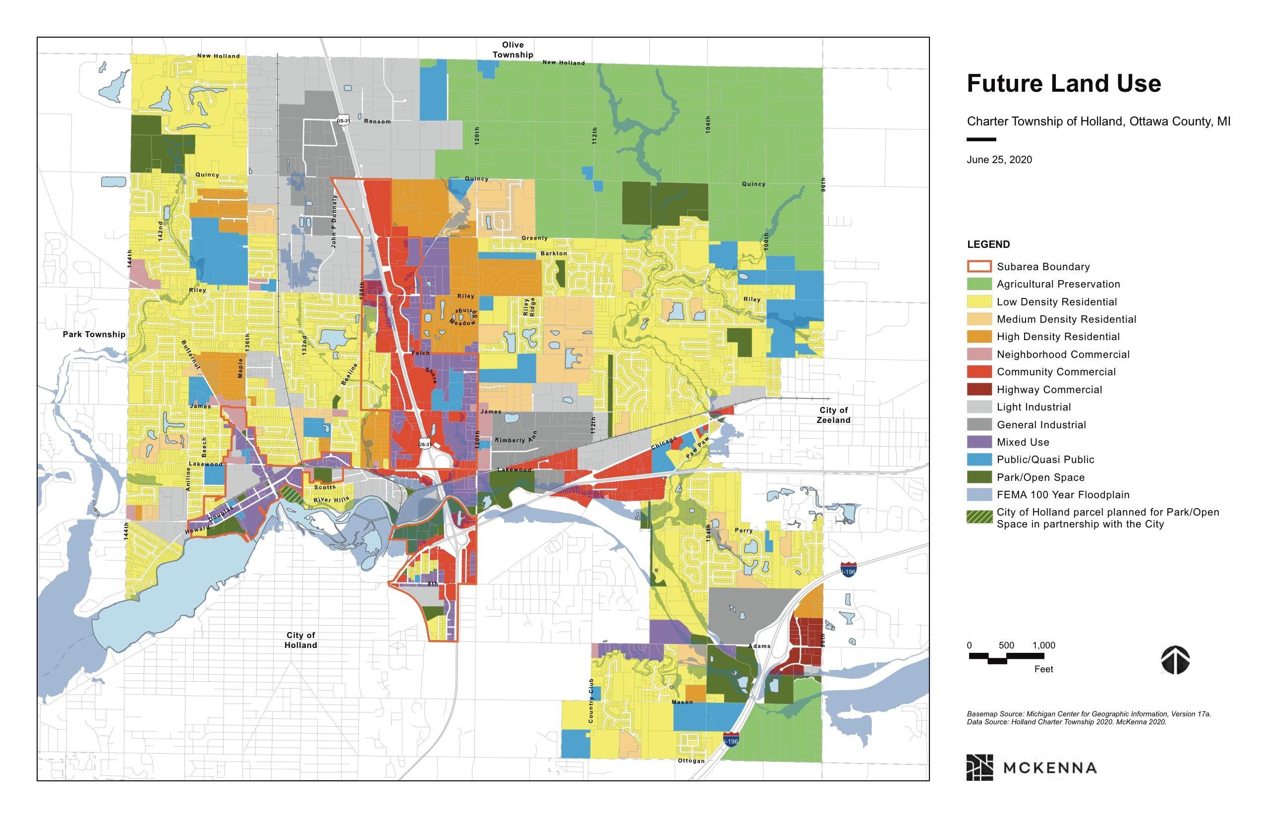 City Of Olympia Zoning Map Holland Township Plan Prioritizes Curbing Sprawl