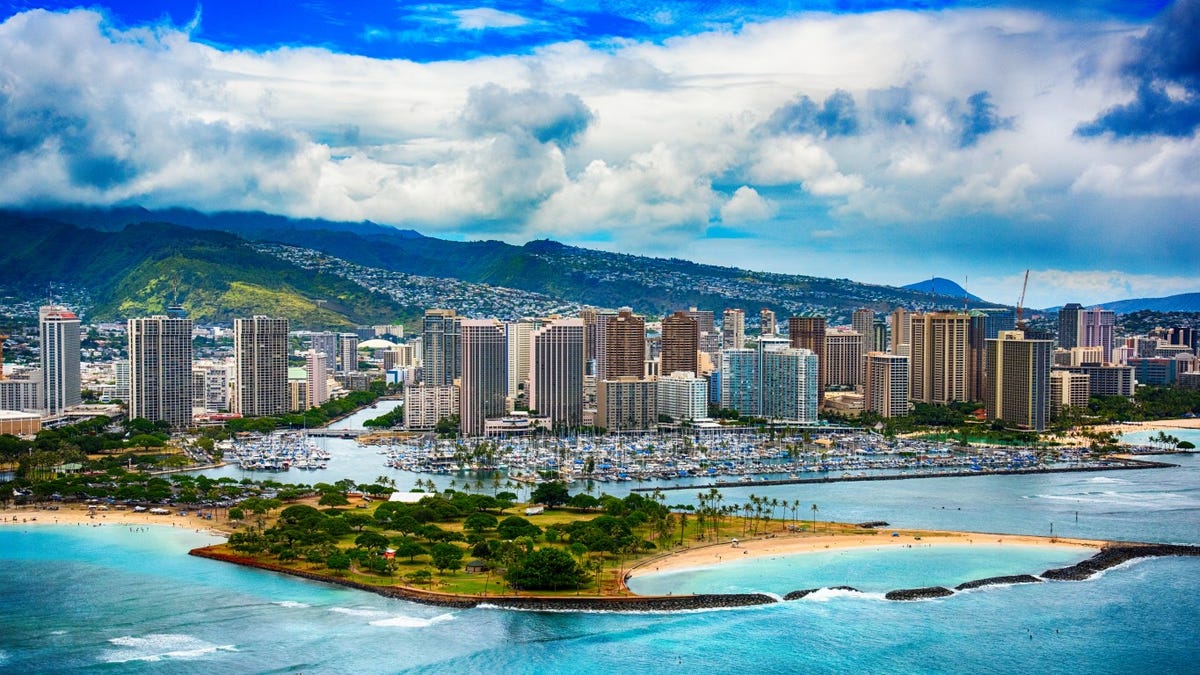 27. Urban Honolulu, HI     • Poverty rate:  8.1% (Hawaii: 9.3%)     • Oct. 2020 unemployment:  12.2% (Hawaii: 14.3%)     • Households receiving SNAP benefits:  9.0% (Hawaii: 10.4%)     • Median household income:  $87,470 (Hawaii: $83,102)    ALSO READ: How Many Guns Americans Bought this Year in Every State