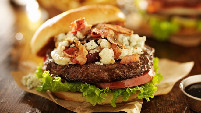 Bacon and Blue burger