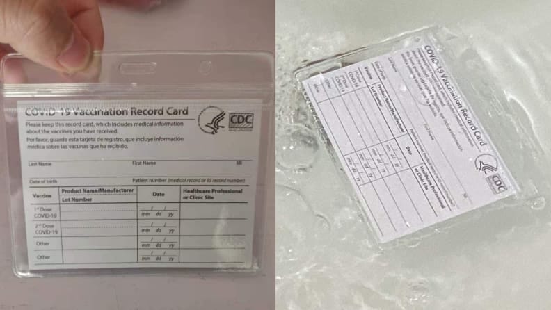 This waterproof case provides simple protection.
