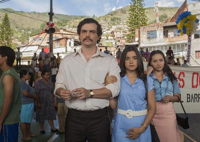 - User rating on IMDb: 8.8- Years Aired: 2015–2018One of the most popular original shows on Netflix, “Narcos” is a gripping TV series that follows real-life stories. about the Colombian drug trade in the late 1980s. While seasons one and two focus on notorious drug lord Pablo Escobar, season three begins after his demise and the rise of the Cali Cartel.  The series has been nominated for several awards and created a spin-off in "Narcos: Mexico."