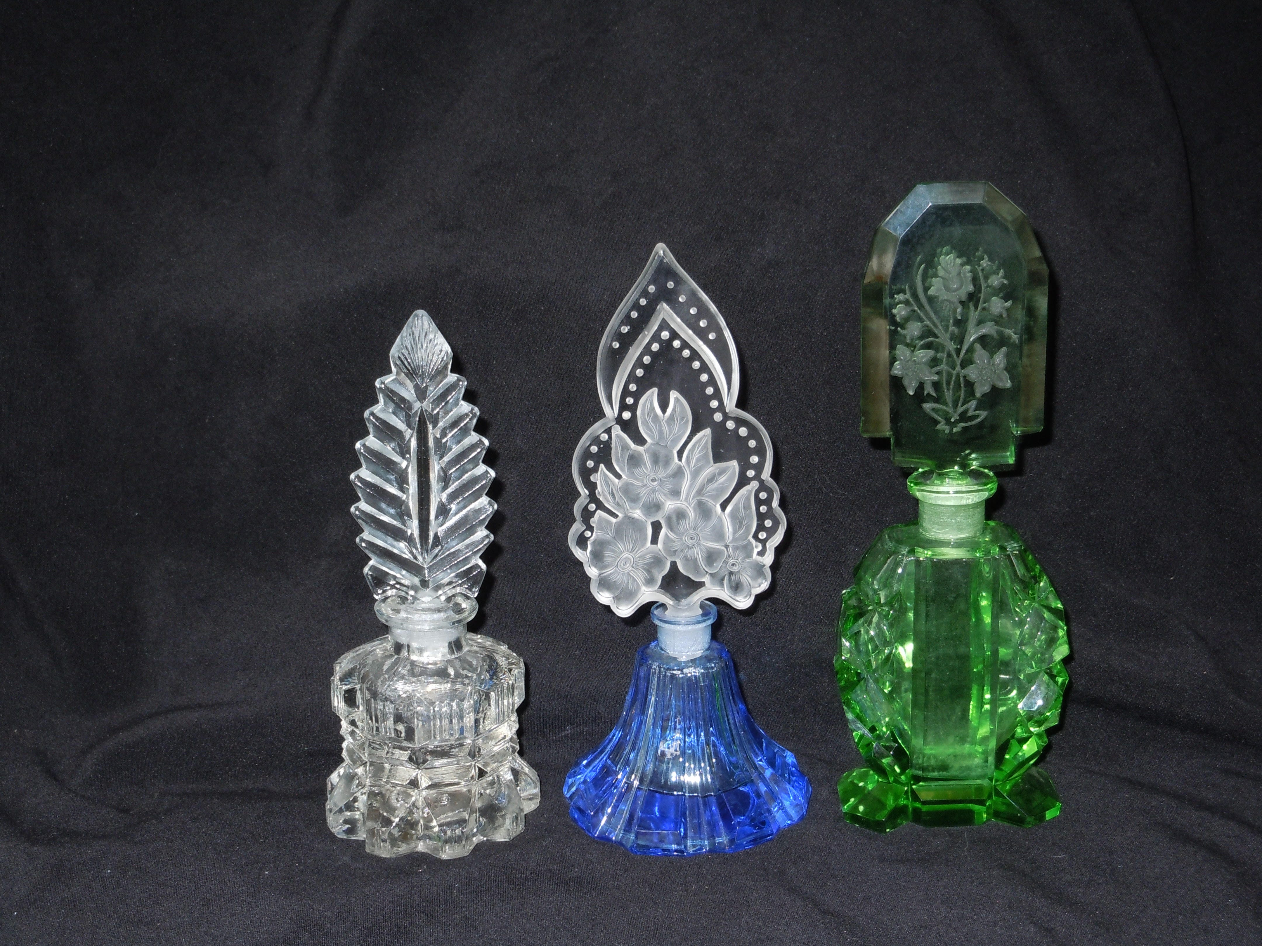 Vintage Glass Perfume Bottles
