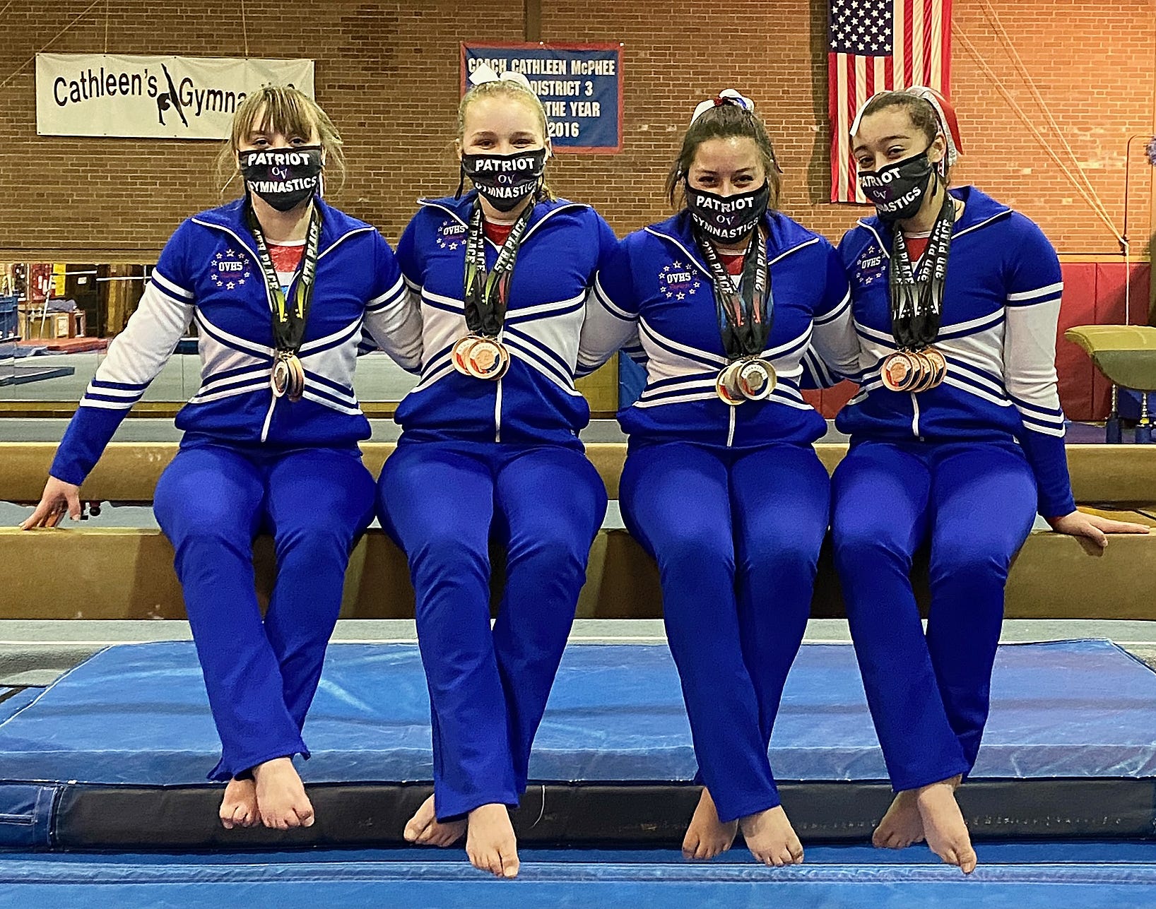 Lady Patriot gymnasts hold senior night, compete at Columbus North